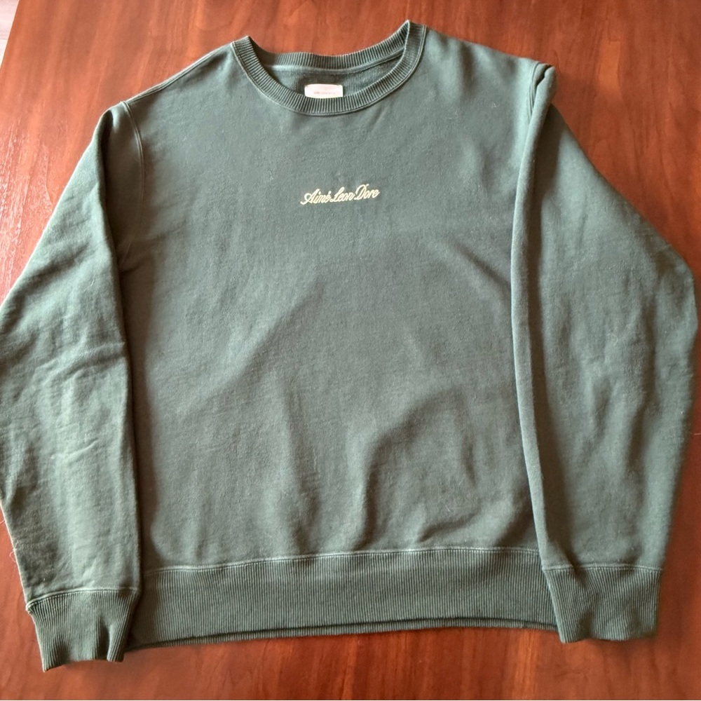 Aime Leon Dore Green Crewneck Sweater